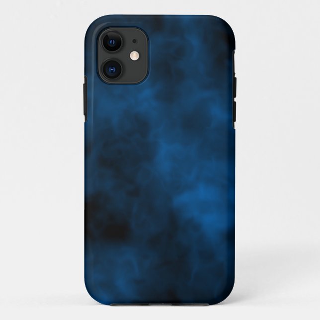 Funda De Case-Mate Para iPhone nubes azules oscuras (Reverso)