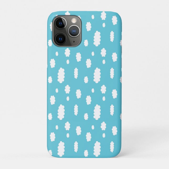 Funda De Case-Mate Para iPhone Nubes blancas en un fondo del cielo azul (Reverso)