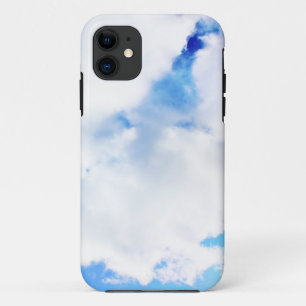 Funda Para iPhone 11 Nubes blancas esponjosas y cielo azul