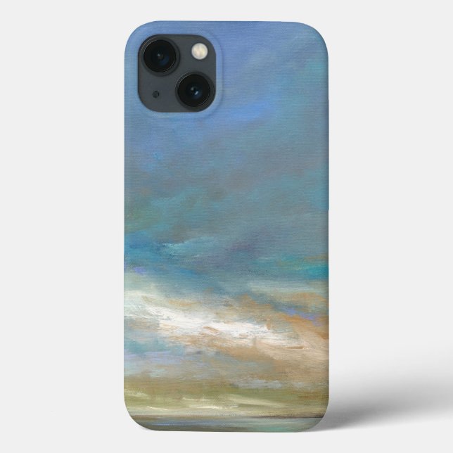Funda De Case-Mate Para iPhone Nubes costeras con océano (Reverso)