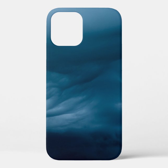 Funda De Case-Mate Para iPhone Nubes de cúmulos azules (Reverso )