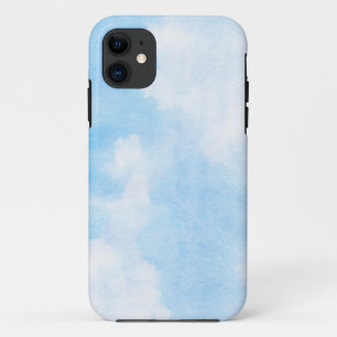 Funda Para iPhone 11 Nubes de la acuarela y fondo del cielo