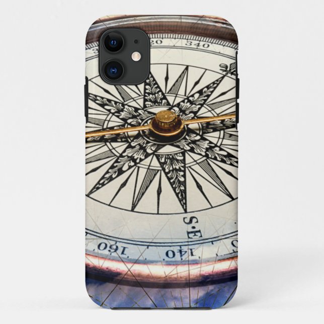 Funda De Case-Mate Para iPhone Nubes del compás (Reverso)