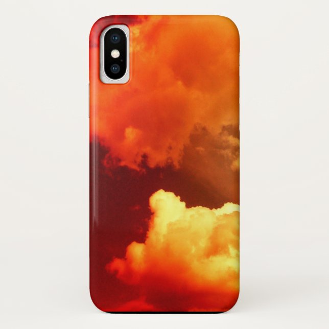 FUNDA DE Case-Mate PARA iPhone NUBES EN EL CIELO ROJO (Reverso)