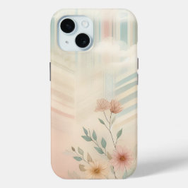 Funda Para iPhone 15 Nubes Florales
