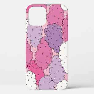 Funda Para iPhone 12 Nubes personalizados, repite la vintage divertida.