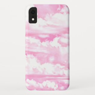 Funda Para iPhone XR Nubes rosadas felices