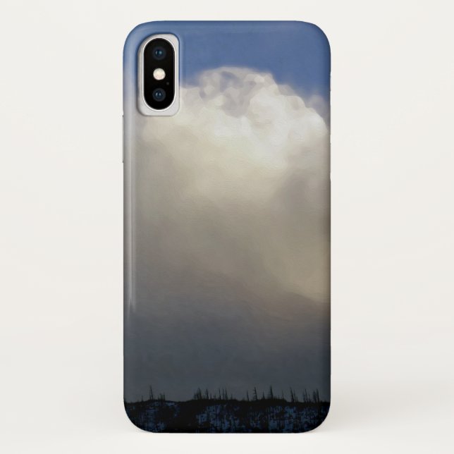 Funda De Case-Mate Para iPhone Nubes sobre el barranco (Reverso)