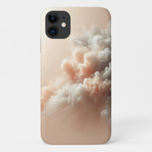 Funda Para iPhone 11 Nubes soñadoras pastel arte abstracto - Rosa suave