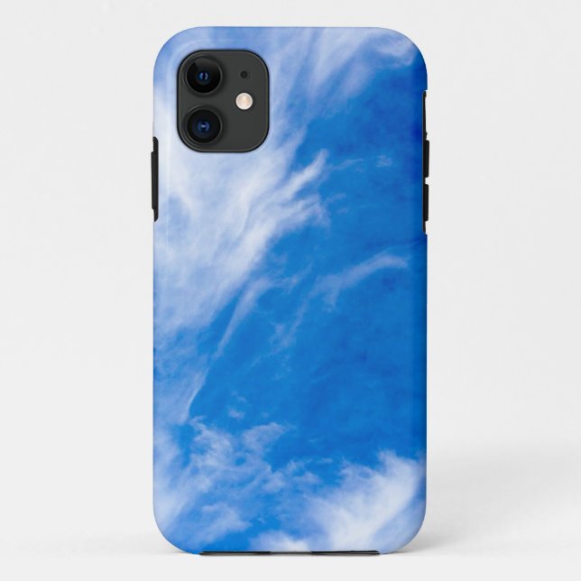Funda De Case-Mate Para iPhone Nubes Tenues - Azul (Reverso)