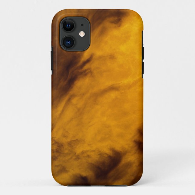 Funda De Case-Mate Para iPhone Nubes Tenues - Dorado (Reverso)