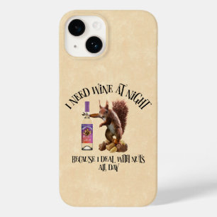 Funda Para iPhone 14 De Case-Mate Nueces todo el día - Gracioso bebedor de vino de a