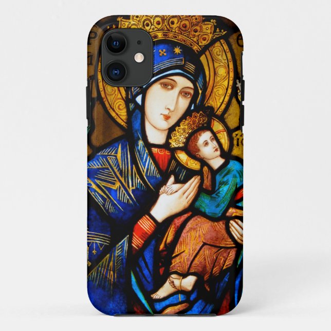 Funda De Case-Mate Para iPhone nuestra dama de ayuda perpetua (Reverso)