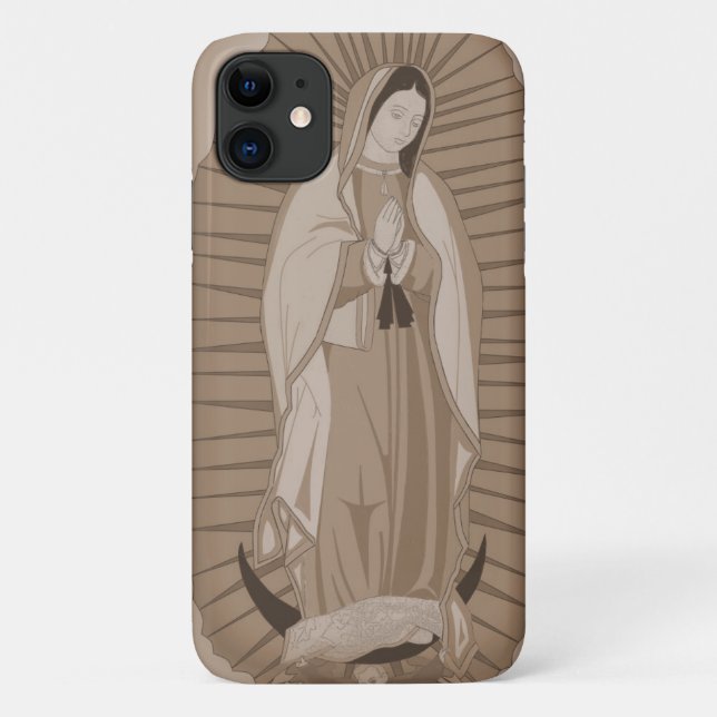 Funda De Case-Mate Para iPhone nuestra dama de guadalupe (Reverso)