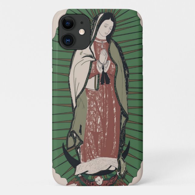 Funda De Case-Mate Para iPhone nuestra dama de guadalupe (Reverso)