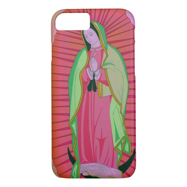 Funda De Case-Mate Para iPhone nuestra dama de guadalupe (Reverso)