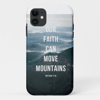 Funda Para iPhone 11 Nuestra fe puede mover las montañas