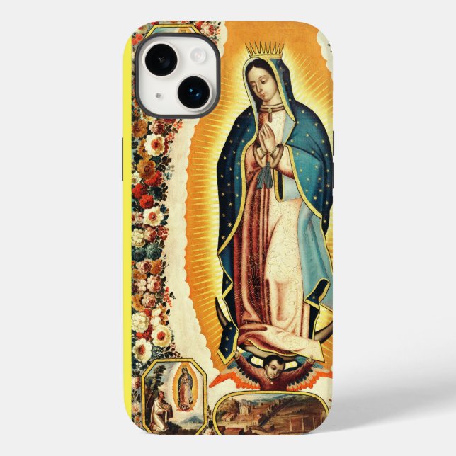 Funda De Case-Mate Para iPhone Nuestra Señora De Guadalupe Arte Radiante (Reverso )