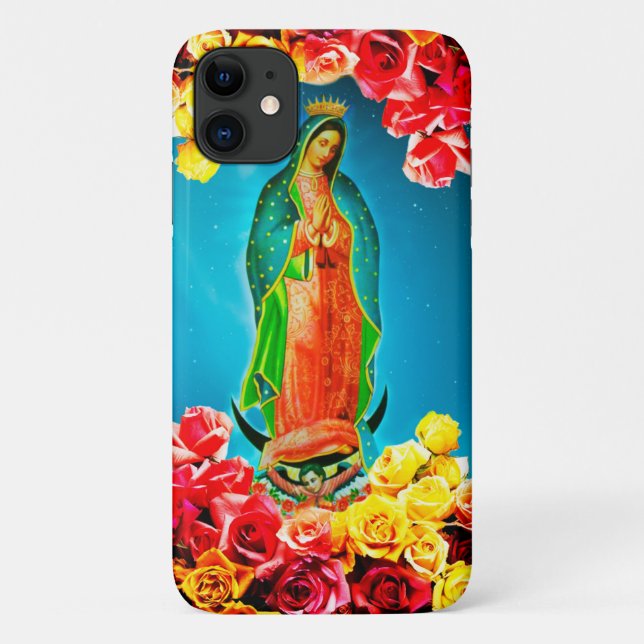 Funda De Case-Mate Para iPhone Nuestra Señora de Guadalupe estilo suroeste estuch (Reverso)
