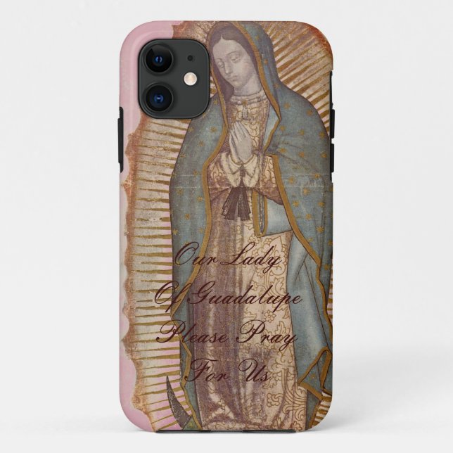 FUNDA DE Case-Mate PARA iPhone NUESTRA SEÑORA DE GUADALUPE POR FAVOR REZEN POR NO (Reverso)