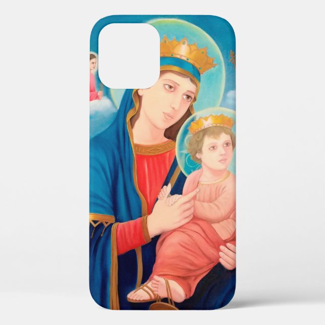 Funda De Case-Mate Para iPhone Nuestra Señora de la Perpetua Ayuda Católica (Reverso )