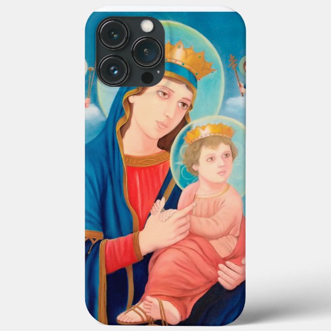 Funda De Case-Mate Para iPhone Nuestra Señora de la Perpetua Ayuda Católica (Reverso )