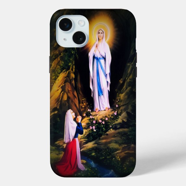 Funda De Case-Mate Para iPhone Nuestra Señora de Lourdes (Reverso )