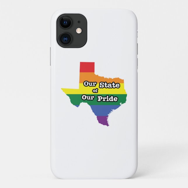 Funda De Case-Mate Para iPhone Nuestro estado de orgullo| Texas (Reverso)