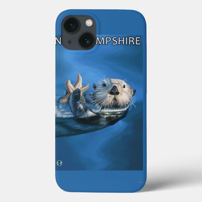 Funda De Case-Mate Para iPhone Nueva escena de Otter HampshireSea (Reverso)