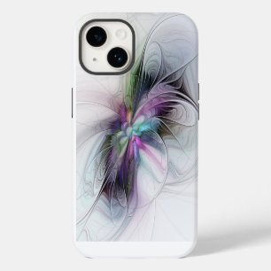 Funda Para iPhone 14 De Case-Mate Nueva vida, arte abstracto colorido de fantasía fr