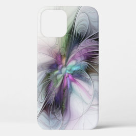 Funda Para iPhone 12 Pro Nueva vida, colorida abstracción de fantasía artís