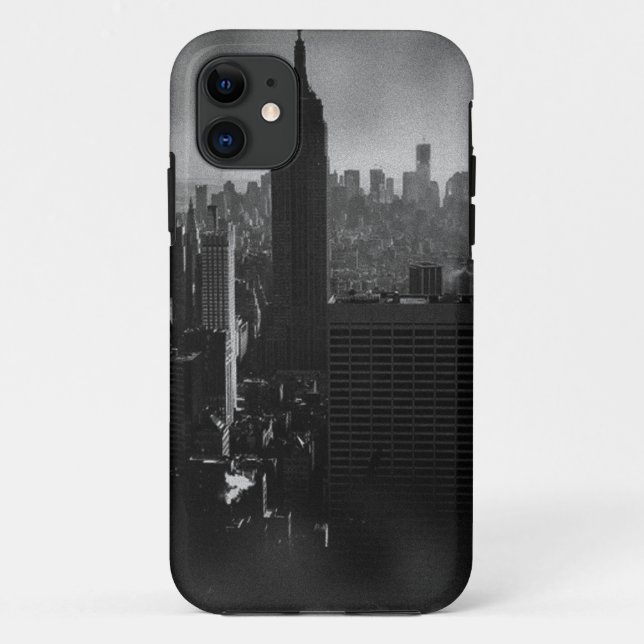 Funda De Case-Mate Para iPhone Nueva York en blanco y negro (Reverso)