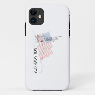 Funda Para iPhone 11 Nueva York - Estatua de la Libertad Bandera de Est