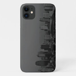 Funda Para iPhone 11 Nueva York, Funda-Mate negro y blanco