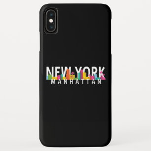 Funda Para iPhone XS Max Nueva York Manhattan con palmeras