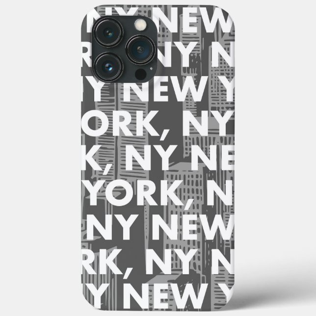 Funda De Case-Mate Para iPhone NUEVA YORK Patrón gráfico (Reverso )