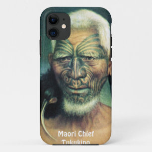 Funda Para iPhone 11 Nueva Zelanda Maori Chieftain Art iPhone 5 Funda
