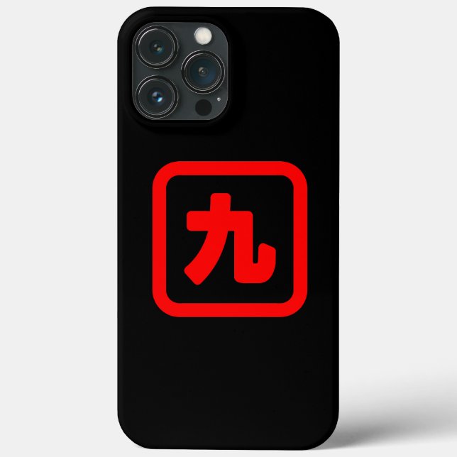 Funda De Case-Mate Para iPhone Nueve 九 japonesas: ka. (Reverso )