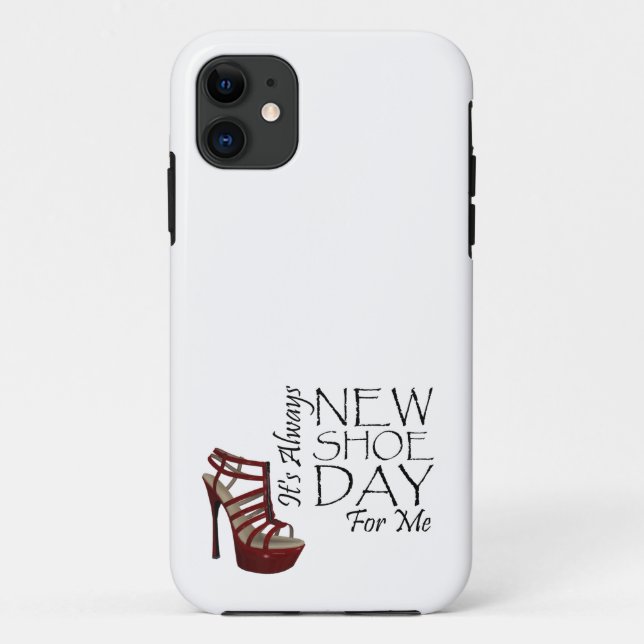 Funda De Case-Mate Para iPhone Nuevo día del zapato de la CAMISETA (Reverso)