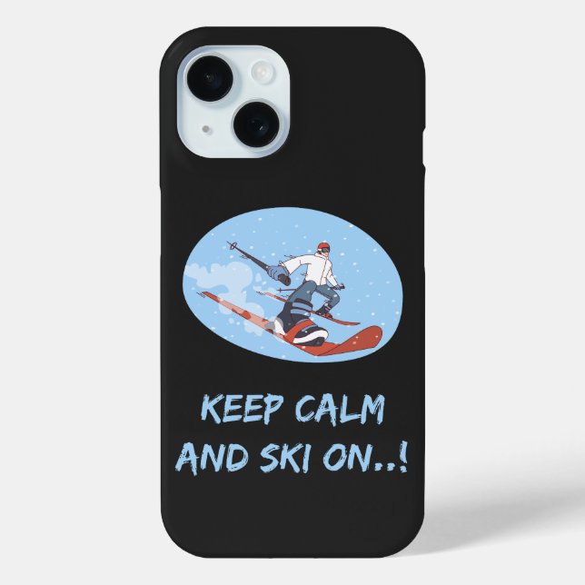 Funda De Case-Mate Para iPhone Nuevo estuche de teléfono con diseño de esquí (Reverso )