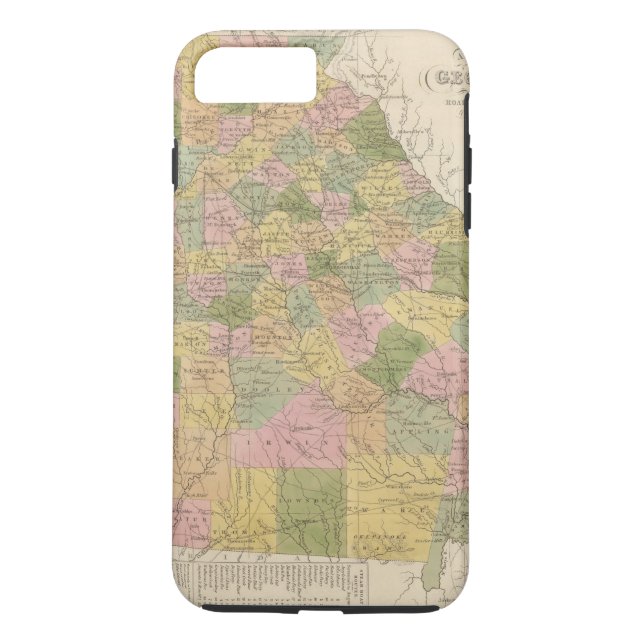 Funda De Case-Mate Para iPhone Nuevo mapa de Georgia (Reverso)