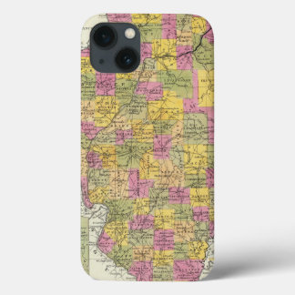 Funda Para iPhone 13 Nuevo Mapa De Illinois