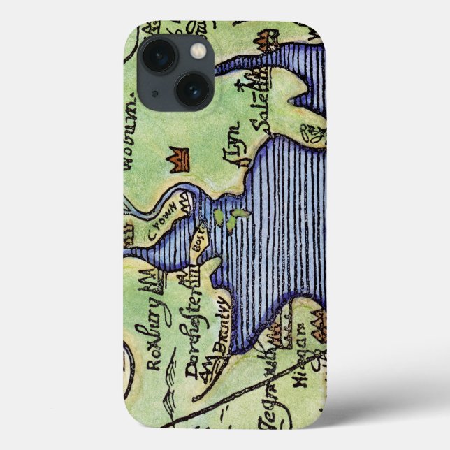 FUNDA DE Case-Mate PARA iPhone NUEVO MAPA DE INGLATERRA 1677 (Reverso)