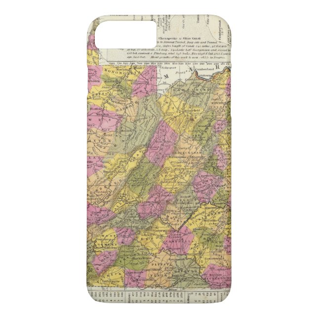 Funda De Case-Mate Para iPhone Nuevo mapa de Virginia (Reverso)