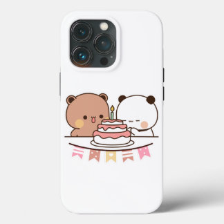 Funda Para iPhone 13 Pro nuevo oso y panda bubu dudu pareja