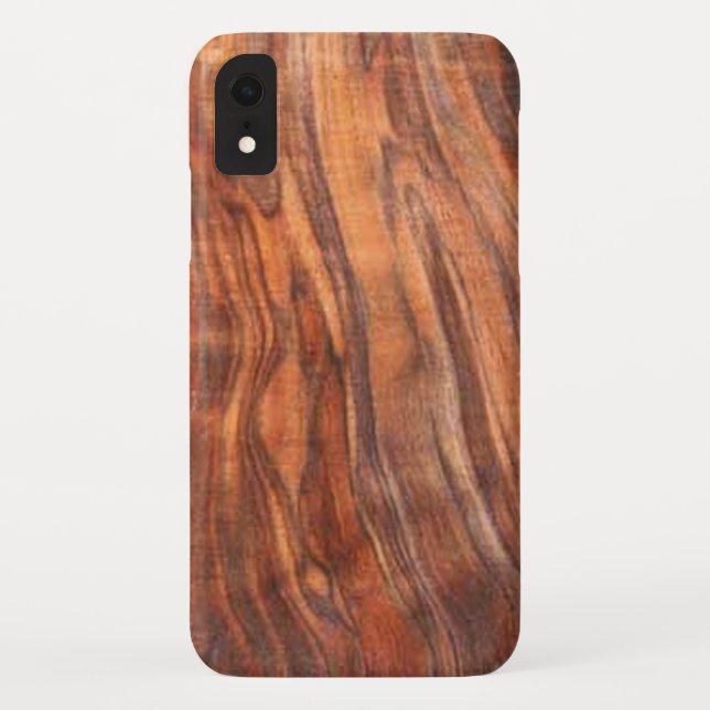 Funda De Case-Mate Para iPhone Nuez (grano de madera) (Reverso)
