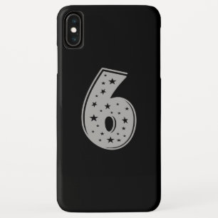 Funda Para iPhone XS Max Número de la Suerte 6 Feliz Cumpleaños