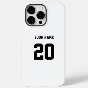Funda Para iPhone 14 Pro Max De Case-Mate Número y nombre del Personalizado blanco y negro