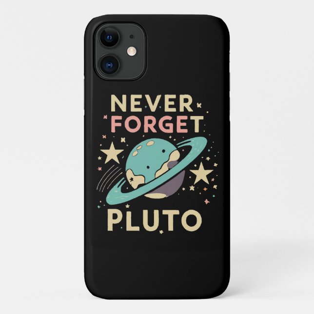 Funda De Case-Mate Para iPhone Nunca Olvides la Ciencia Espacial de Plutón (Reverso)