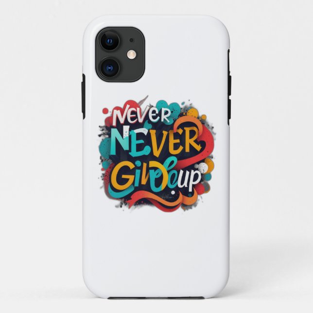 Funda De Case-Mate Para iPhone Nunca rendirse (Reverso)